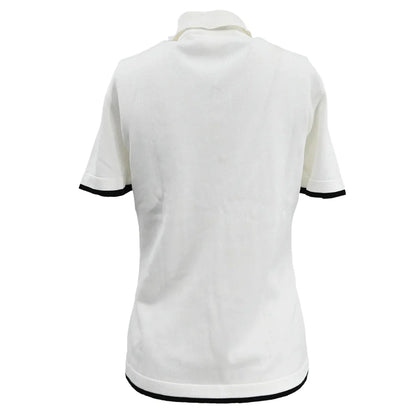 Chanel Polo T-shirt Top White 96C #42