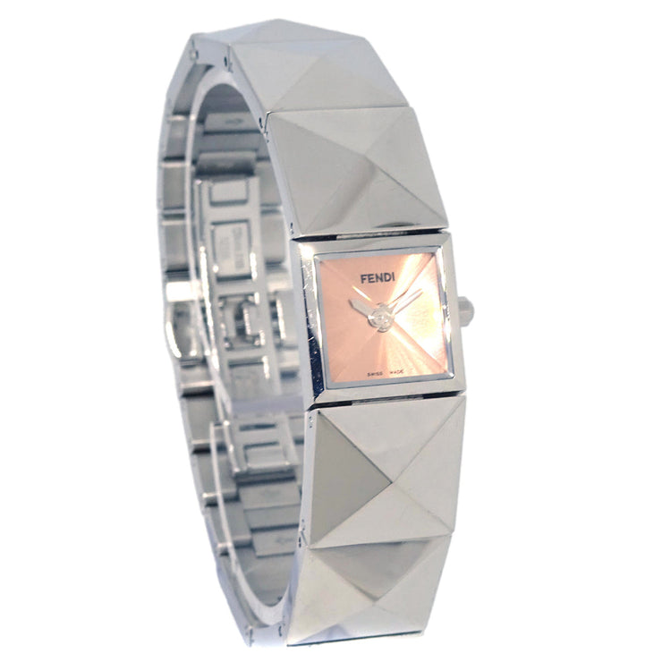 Fendi 4250L Pyramid Quartz Watch SS