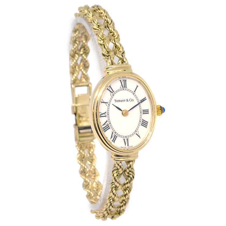 Tiffany & Co. YG Vintage Quartz Watch 14KYG