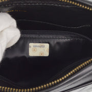 Chanel 1991-1994 Black Lambskin Camera Bag Small