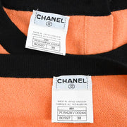 Chanel Set Cardigan Short Sleeve Dress Orange 95A #38