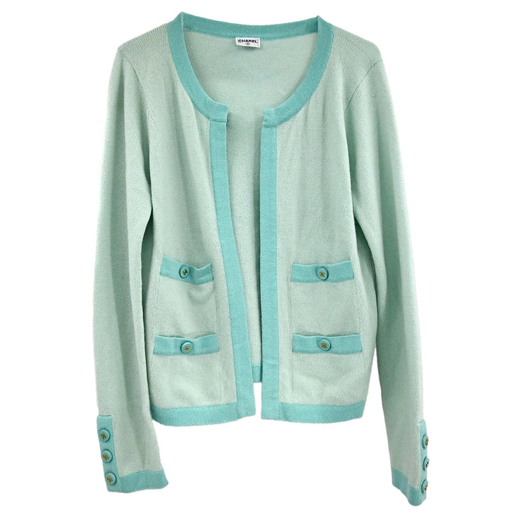 Chanel Cardigan Light Blue