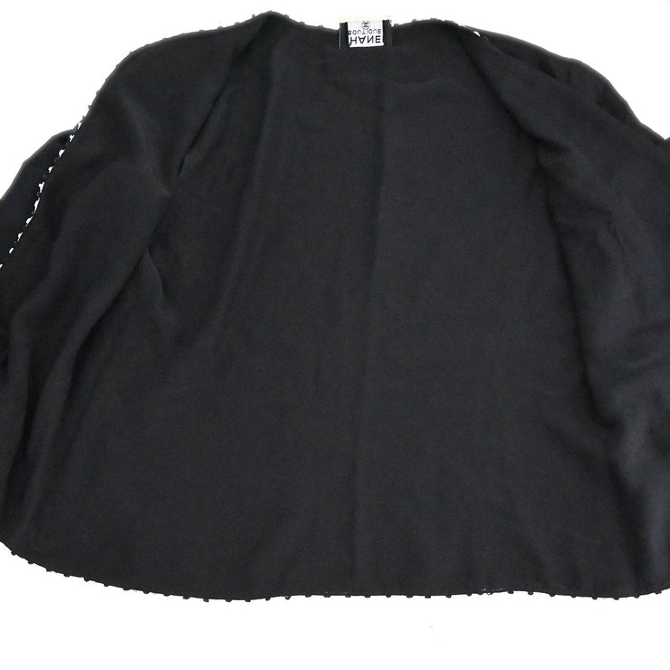 Chanel Collarless Jacket Black