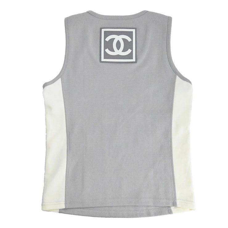 Chanel Sport Line Sleeveless Top Gray 01P #40