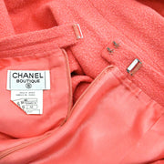 Chanel Setup Suit Jacket Skirt Pink 96C #42