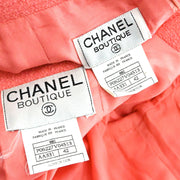 Chanel Setup Suit Jacket Skirt Pink 96C #42