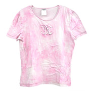 Chanel T-shirt Top Pink 09C #46