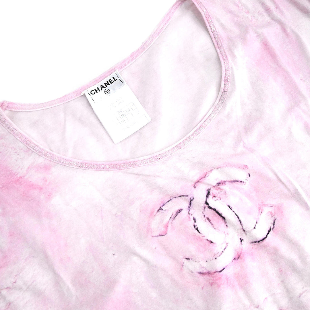 Chanel T-shirt Top Pink 09C #46 – AMORE Vintage Tokyo Chanel T-shirt Top Pink 09C #46 – AMORE Vintage Tokyo