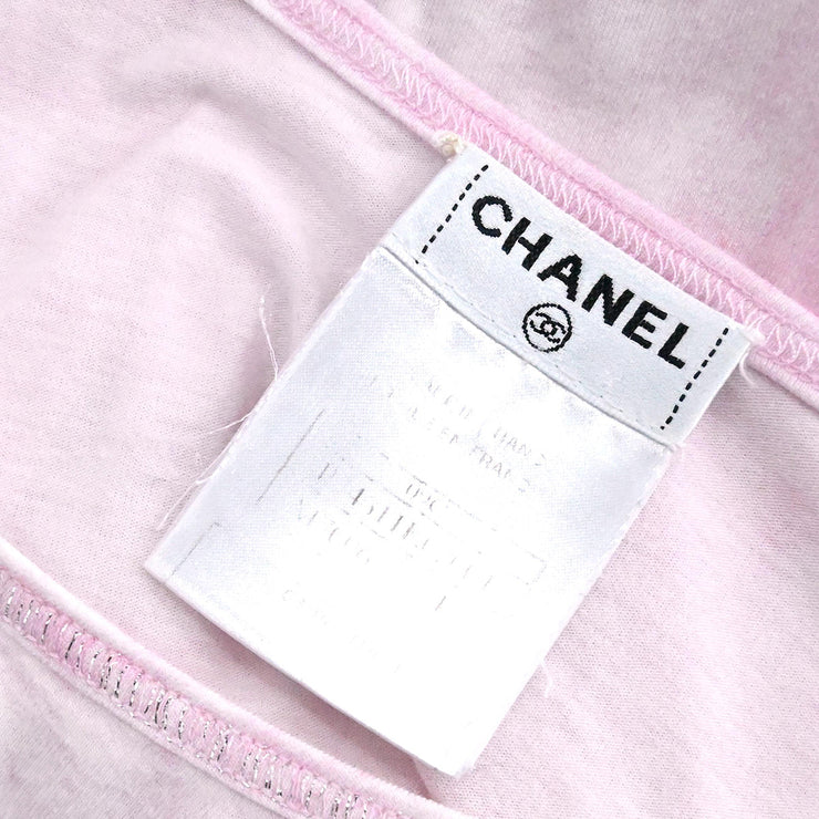 Chanel T-shirt Top Pink 09C #46