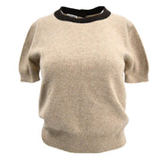 Chanel Sweater Knit Top Beige 96A #38