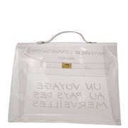 Hermes Clear Kelly Vinyl Beach Handbag