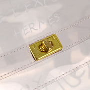 Hermes Clear Kelly Vinyl Beach Handbag