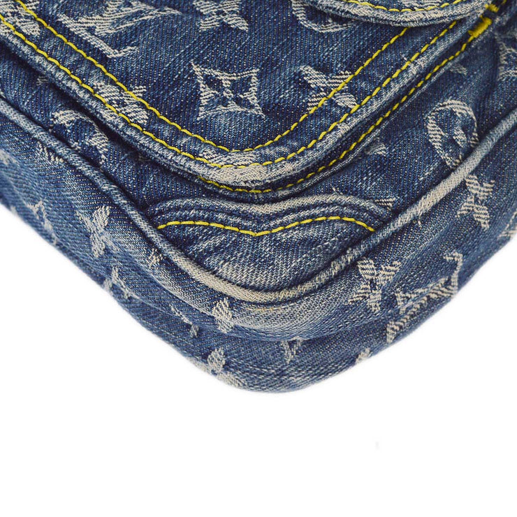 Louis Vuitton 2007 Blue Monogram Denim Bum Bag Waist Pouch M95347