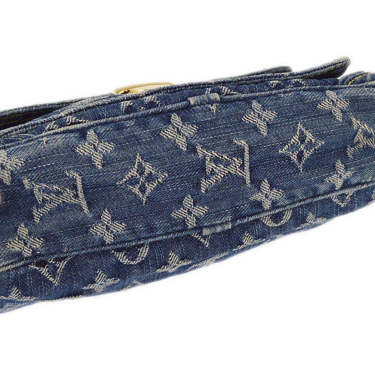 Louis Vuitton 2007 Blue Monogram Denim Bum Bag Waist Pouch M95347