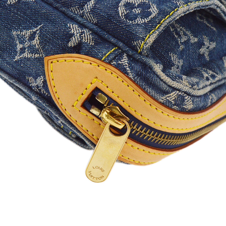 Louis Vuitton 2007 Blue Monogram Denim Bum Bag Waist Pouch M95347