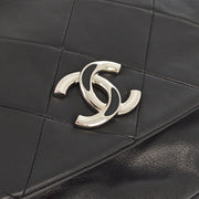 Chanel 2006-2008 Black Lambskin Flap Handbag