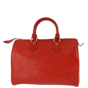 Louis Vuitton 1995 Red Epi Speedy 25 Handbag M43017