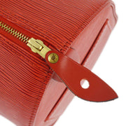 Louis Vuitton 1995 Red Epi Speedy 25 Handbag M43017