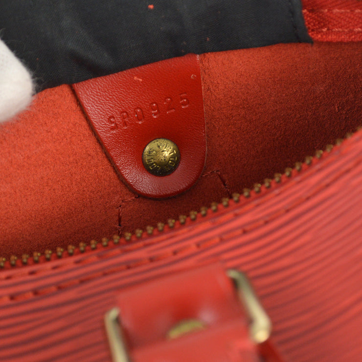 Louis Vuitton 1995 Red Epi Speedy 25 Handbag M43017