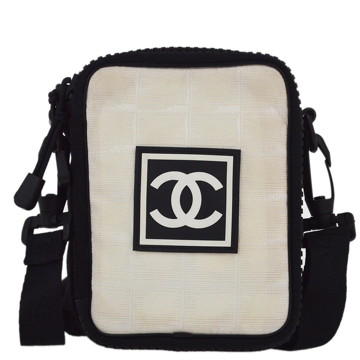 Chanel 2003-2004 Beige New Travel Sport Line Shoulder Bag