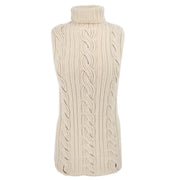 Hermes Sleeveless Turtleneck Dress Ivory #XS