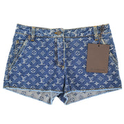 Louis Vuitton Monogram Denim Short Pants Blue #36