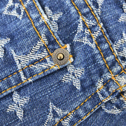 Louis Vuitton Monogram Denim Short Pants Blue #36