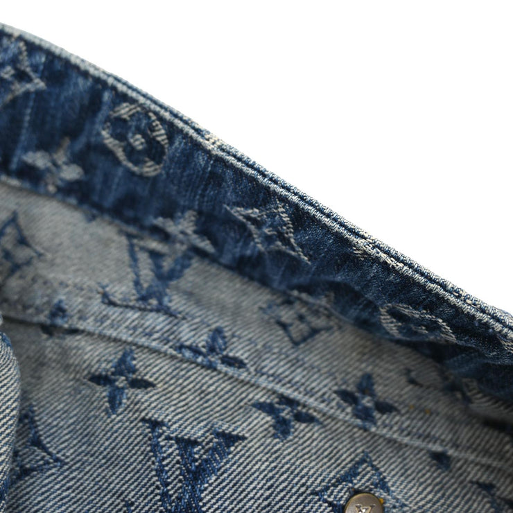 Louis Vuitton Monogram Denim Short Pants Blue #36