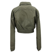 Prada Zip Up Jacket Khaki #40