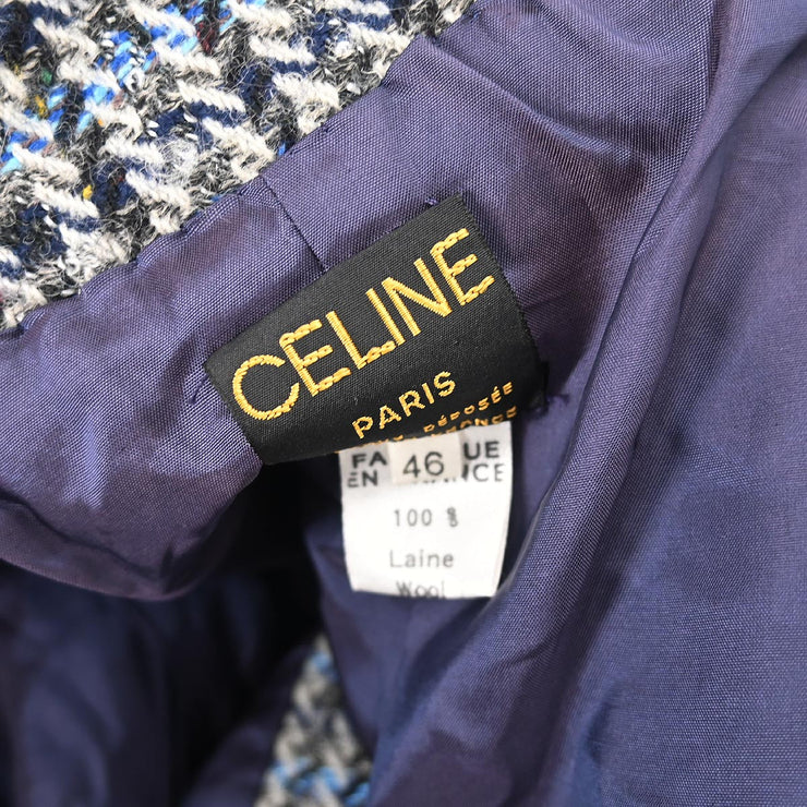 Celine Single Breasted Jacket Gray #46