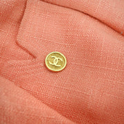 Chanel Setup Suit Jacket Skirt Orange