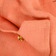 Chanel Setup Suit Jacket Skirt Orange