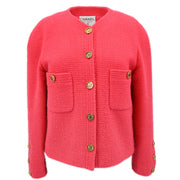 Chanel Collarless Jacket Pink 23 #36