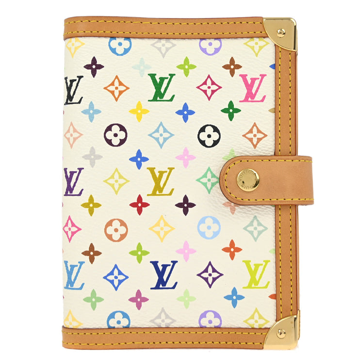 Louis Vuitton 2004 Monogram Multicolor Agenda PM Notebook Cover R20896 Small Good