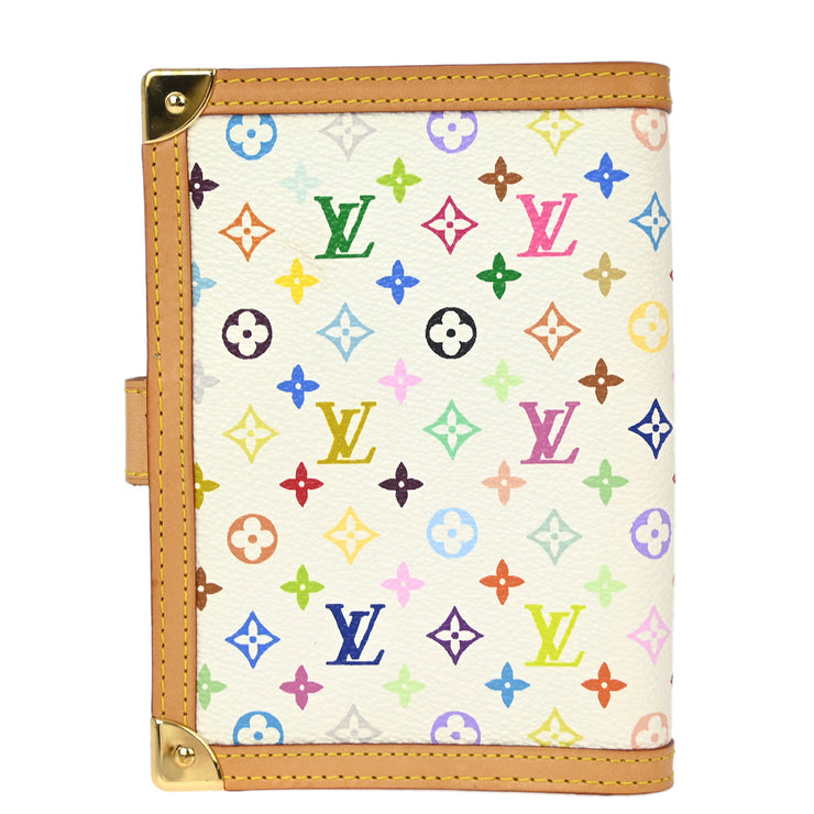 Louis Vuitton 2004 Monogram Multicolor Agenda PM Notebook Cover R20896 Small Good