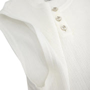 Chanel Sleeveless Top White #40