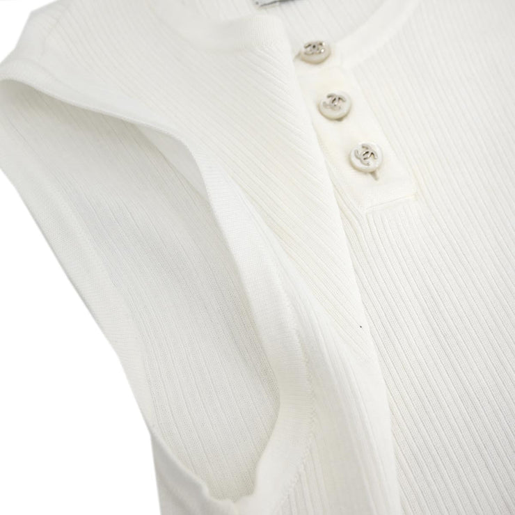 Chanel Sleeveless Top White #40