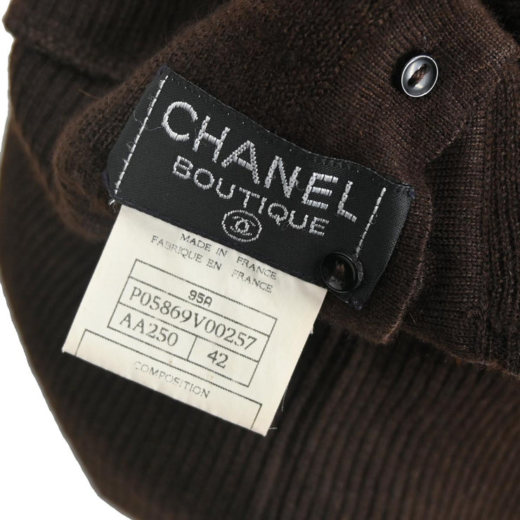 Chanel Sweater Brown 95A #42