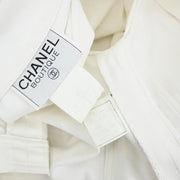 Chanel Setup Suit Jacket Short Pants White 96P #36 #34