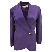 Christian Dior Single Breasted Jacket Purple #M