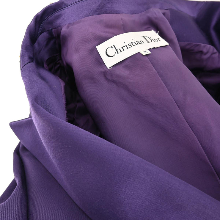 Christian Dior Single Breasted Jacket Purple #M