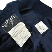 Chanel Setup Suit Jacket Skirt Navy 95P #40