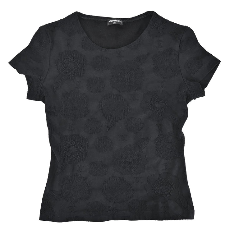 Chanel T-shirt Top Black