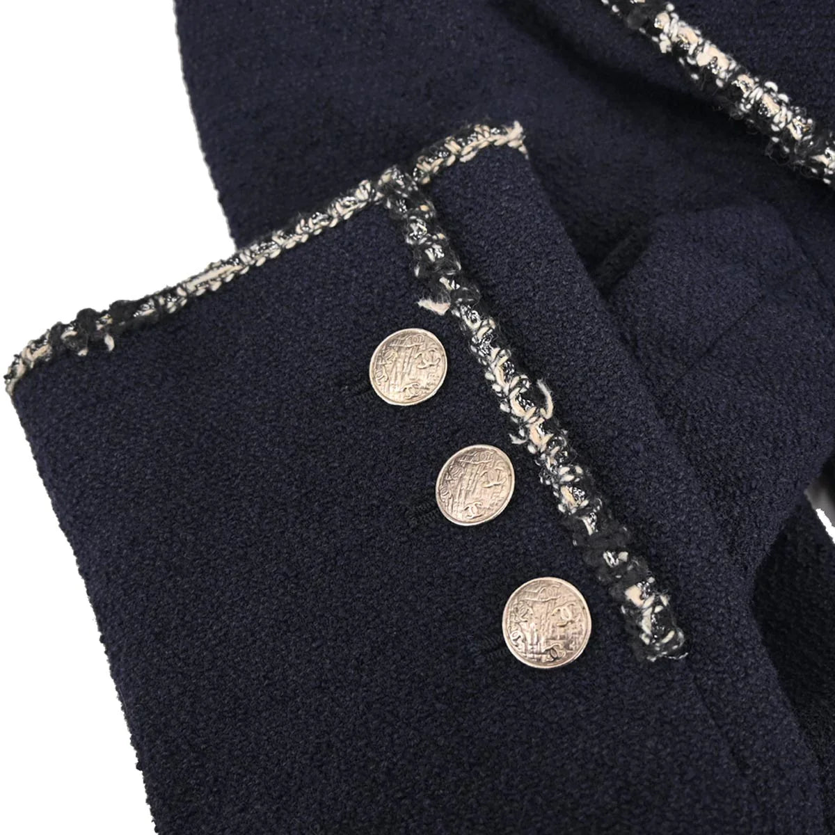 Chanel 2005 Navy & White "Devil Wears Prada" Jacket #38
