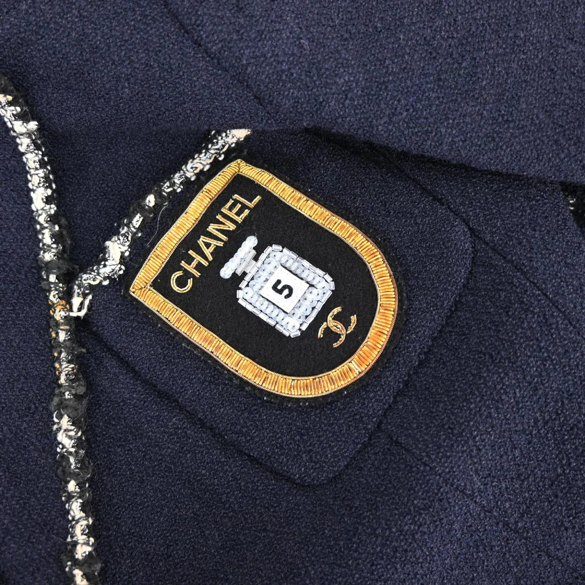 Chanel 2005 Navy & White "Devil Wears Prada" Jacket #38