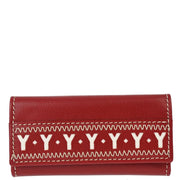 Yves Saint Laurent Red Four Hook Key Case Small Good