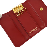 Yves Saint Laurent Red Four Hook Key Case Small Good