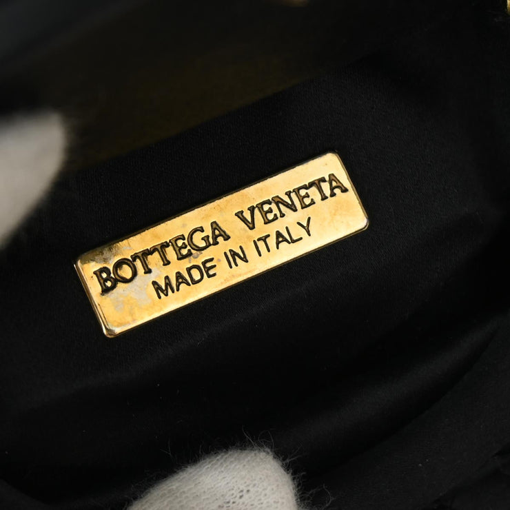 Bottega Veneta Black Intrecciato Coin Purse Wallet