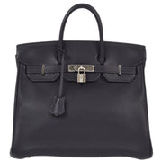 Hermes 2001 Black Togo Haut a Courroies 32 Handbag