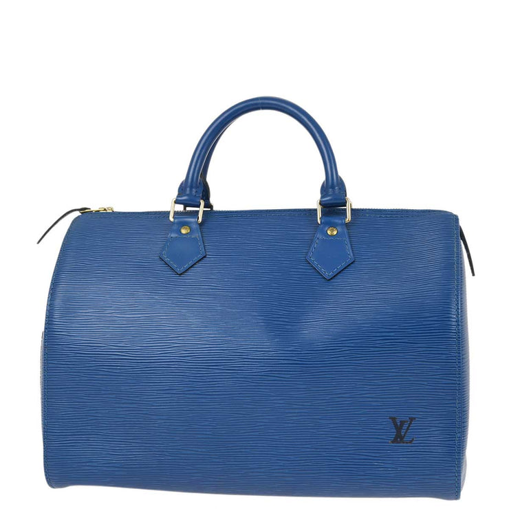 Louis Vuitton 1994 Blue Epi Speedy 30 Handbag M43005